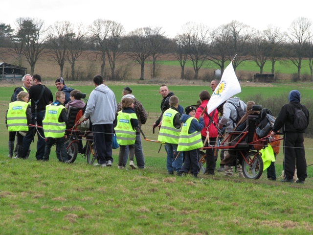 randonnée sportive avec joëlettes, Bure, 2012